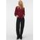 VERO MODA semi-transparante blouse - donkerrood