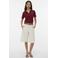 VERO MODA top met borduursels - rood