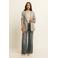 Expresso regular fit blazer met krijtstreep - grijs