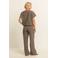 Expresso travelstof top - lichtbruin