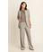 Expresso wide leg broek met krijtstreep - grijs