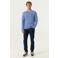Garcia regular fit gebreide gemêleerde trui - blauw