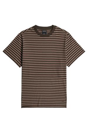 gestreepte top - bruin/beige