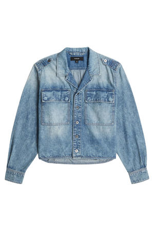 denim blouse