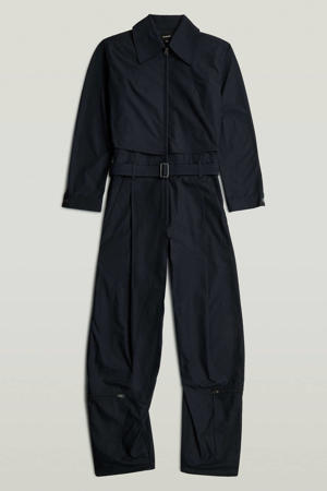 jumpsuit met ceintuur - donkerblauw