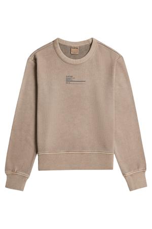 katoenen sweater - taupe