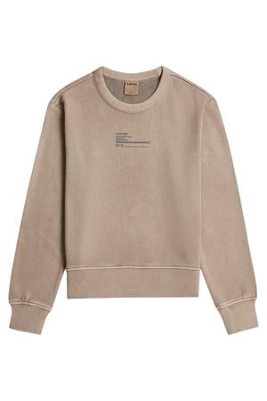 katoenen sweater - taupe