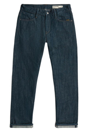 regular waist straight leg jeans - donkerblauw