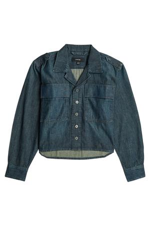 denim blouse - donkerblauw