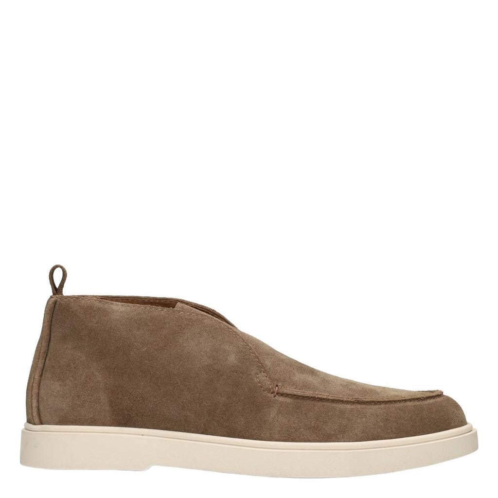 Poelman Milan suède enkelboots - lichtbruin