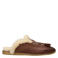 Haboob Jolie leren clogs - bruin