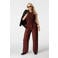 MS Mode Plus Size wide leg broek met stippen - bruin/zwart