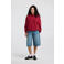America Today hoodie met backprint - rood