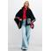 Desigual poncho - zwart/grijs