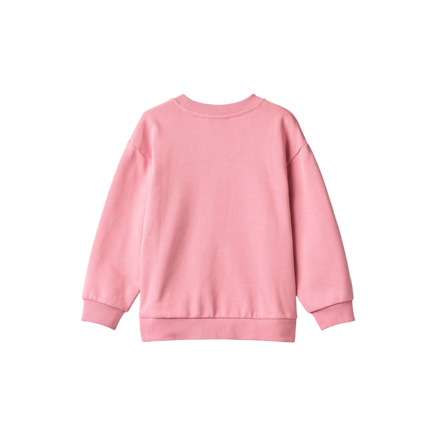 Wheat sweater met print roze