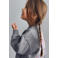 Wheat sweater met backprint - grijs