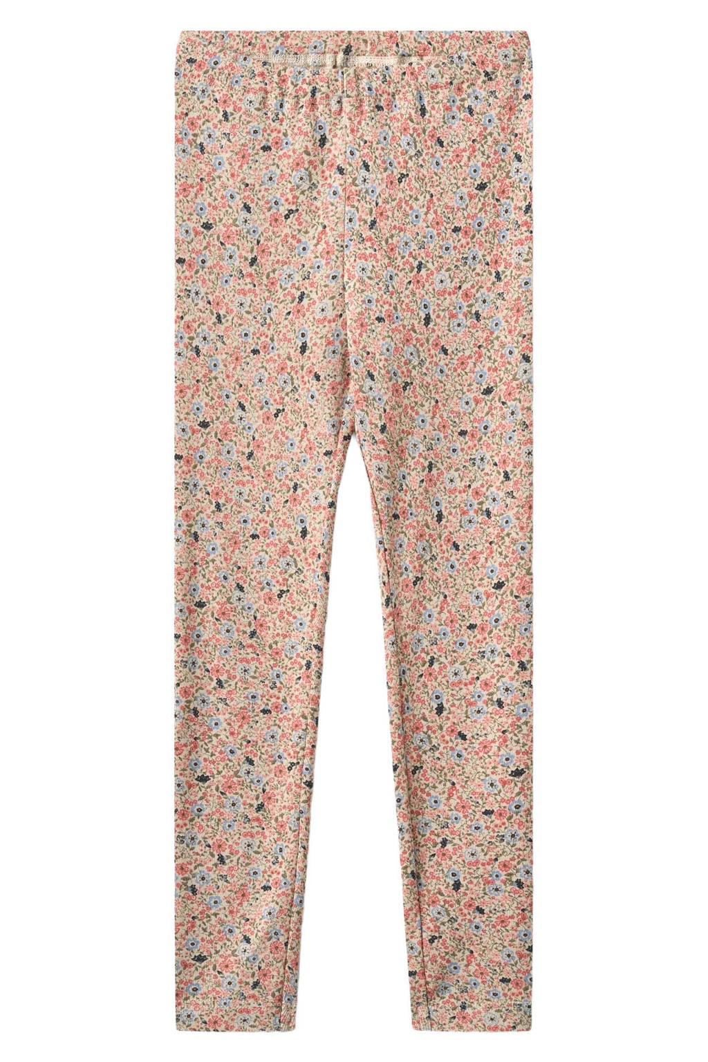 Wheat slim fit gebloemde legging - roze/lichtblauw