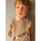 Wheat sweater met print - beige