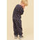 Wheat loose fit geruite sweatpant - antraciet/zwart