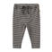 Wheat katoenen gestreepte babybroek - donkergrijs/beige