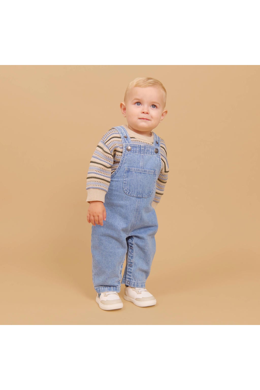 Wheat regular fit tuinbroek - lichtblauw denim