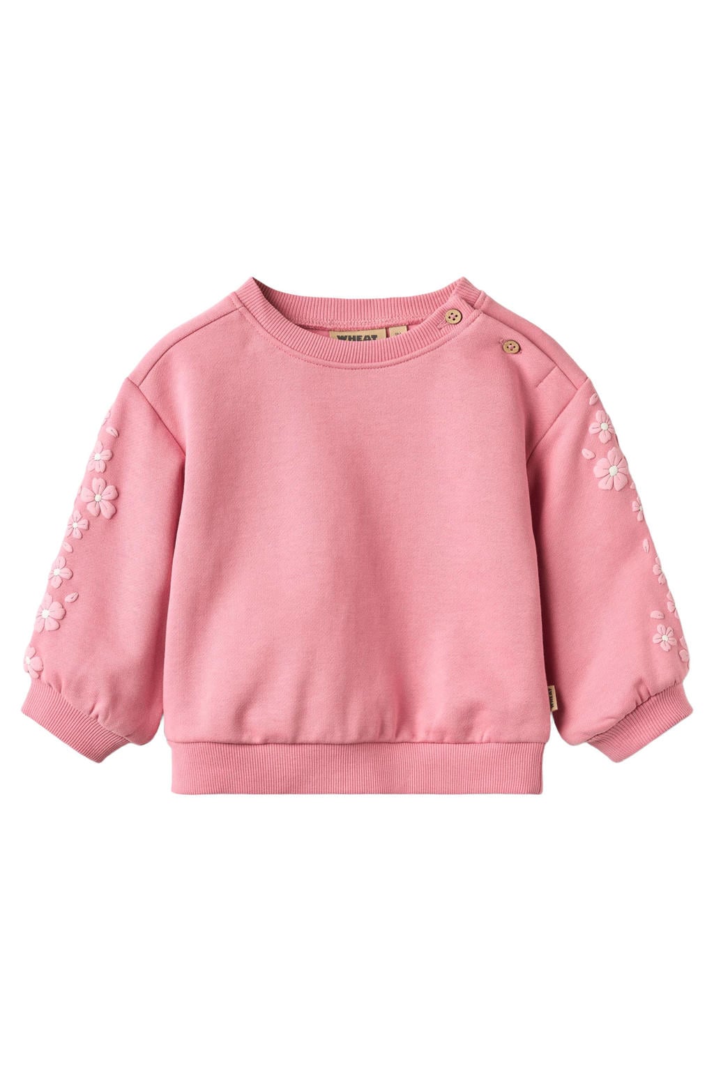 Wheat gebloemde sweater - roze