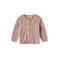 Wheat katoenen rechtvallend gebreid vest met cut-out - oudroze