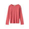 Wheat rechtvallende longsleeve - koraalrood