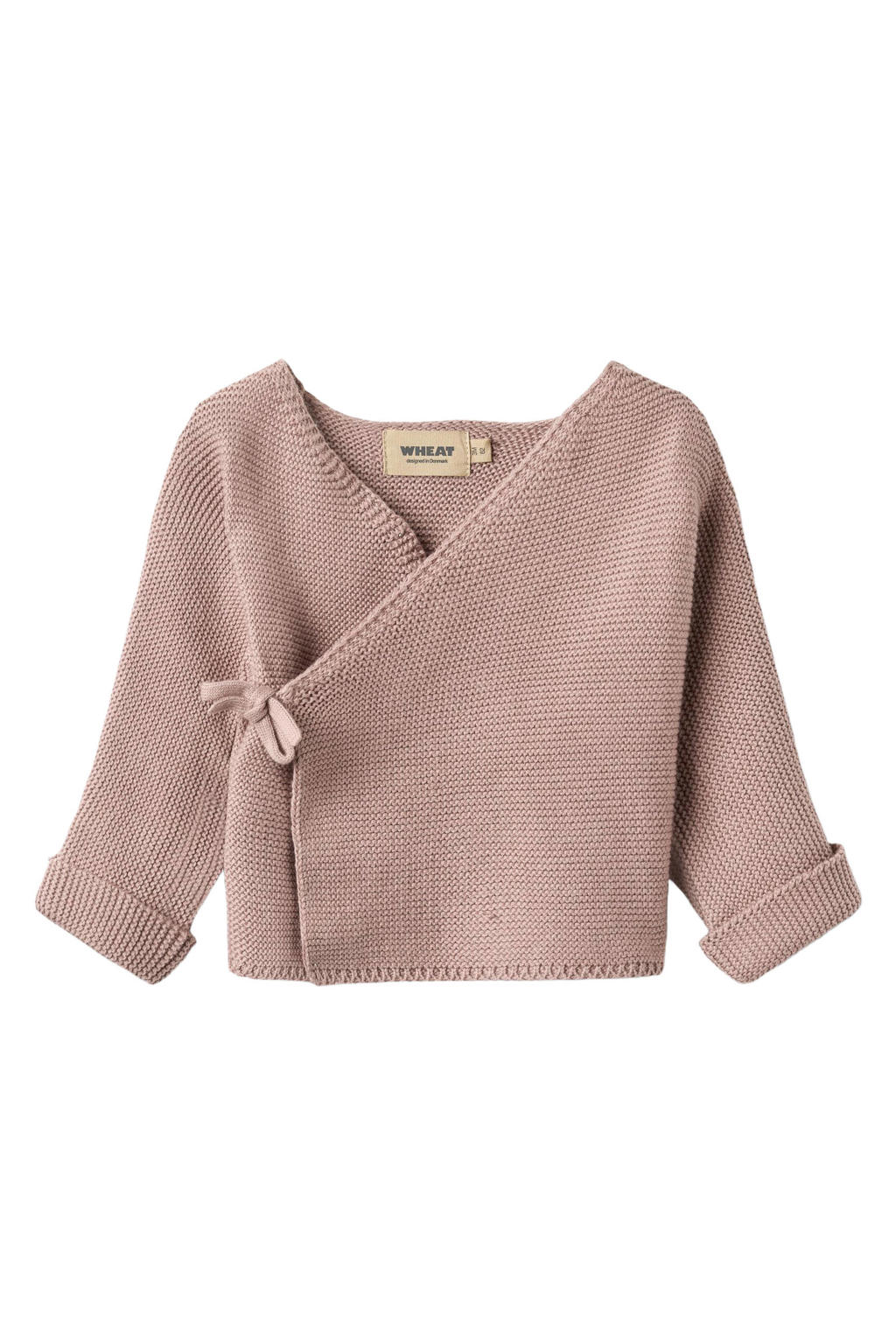 Wheat katoenen gebreid vest - oudroze