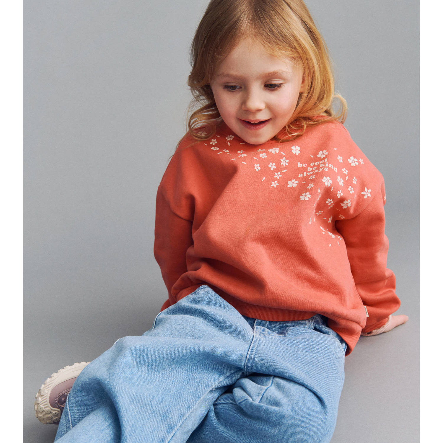 Wheat Felix regular loose fit jeans lichtblauw