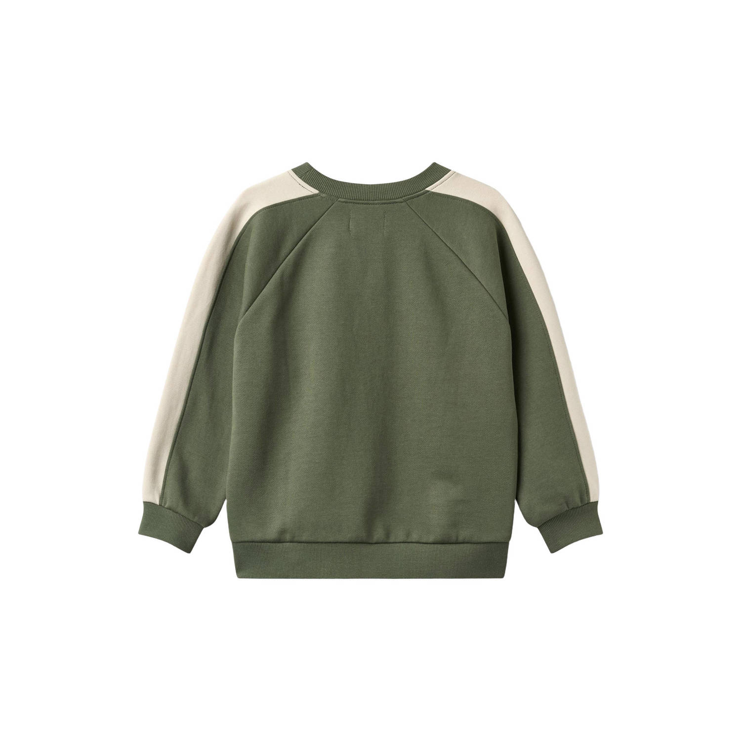 Wheat oversized sweater met print groen