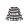 Wheat rechtvallende gestreepte longsleeve - grijs/ecru