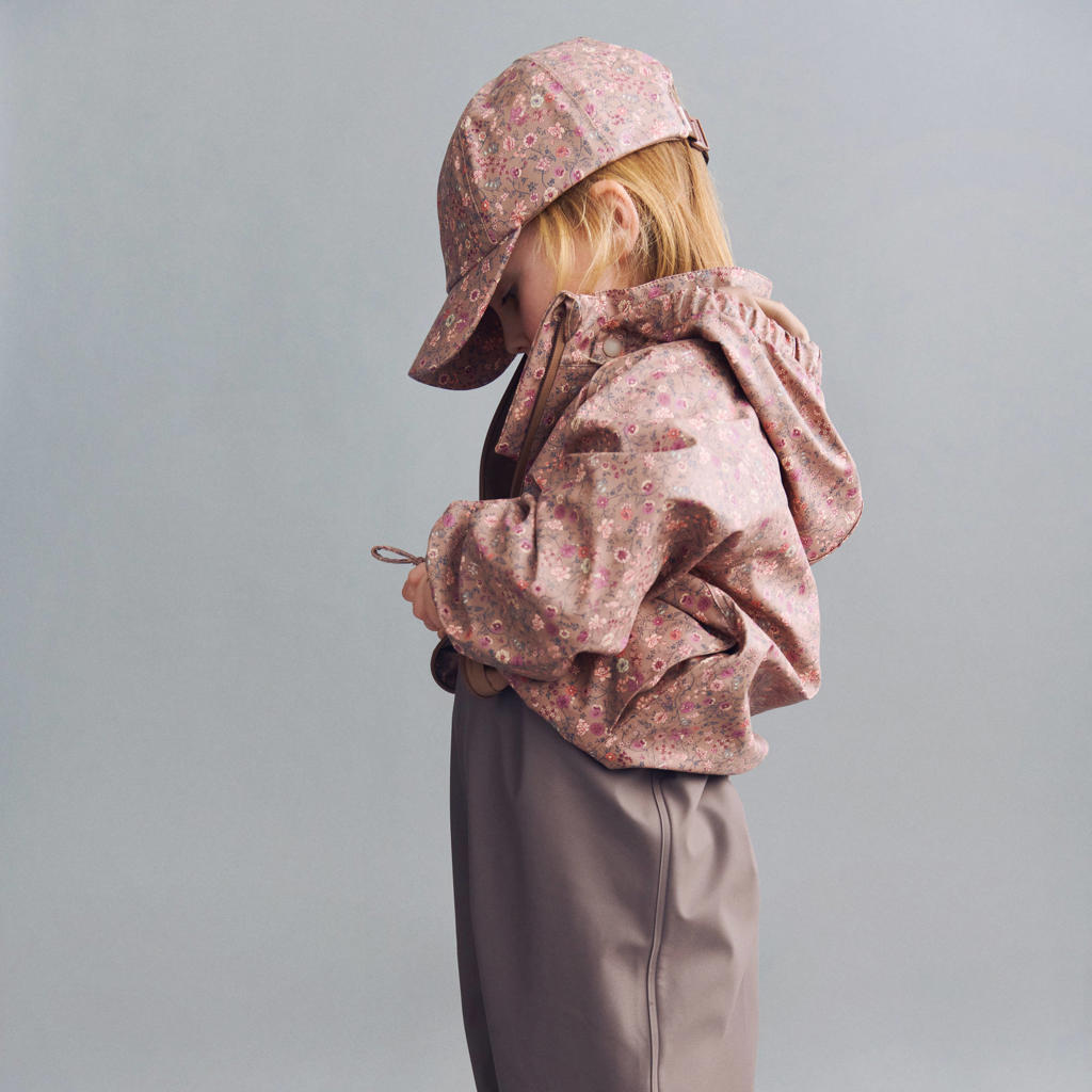 Wheat gebloemde regenjas - beige/roze