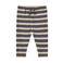 Wheat katoenen regular fit gestreepte babybroek - grijs/ecru