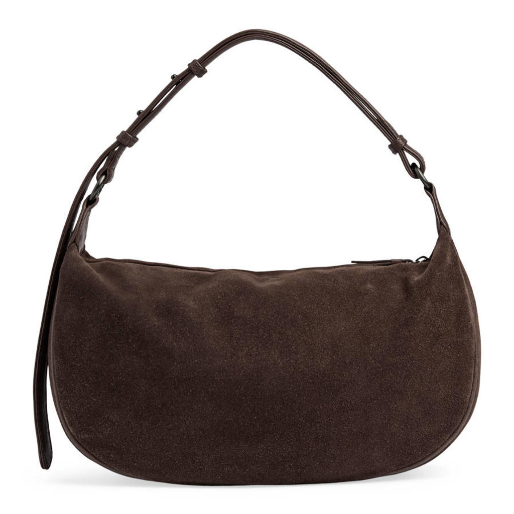 Markberg suede handtas MuseMBG donkerbruin