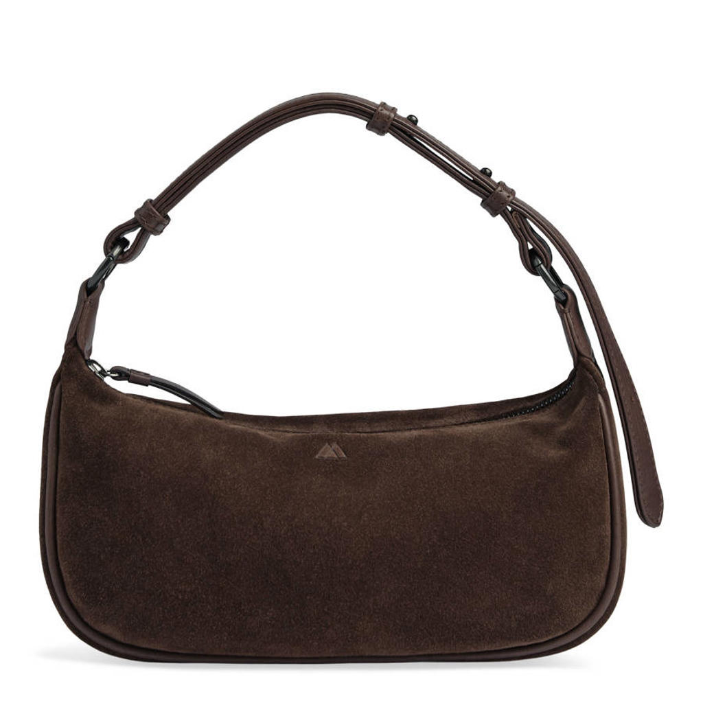 Markberg suede handtas Mini MuseMBG donkerbruin