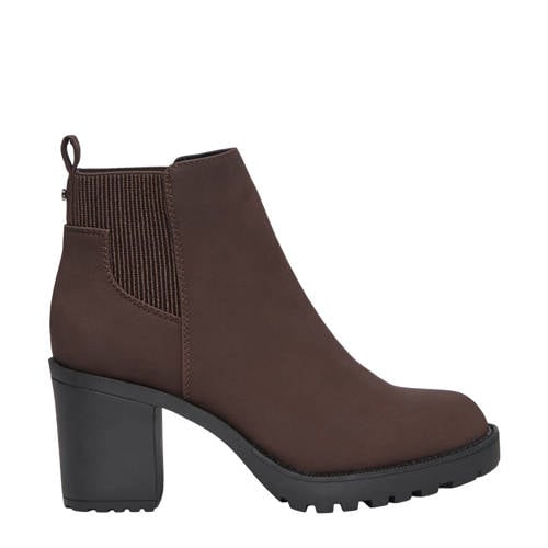 ONLY Onlbarbara Heeled Bootie Noos chelsea boots met blokhak kaki