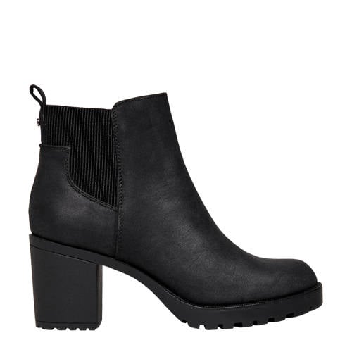 ONLY Onlbarbara Heeled Bootie Noos chelsea boots met blokhak zwart