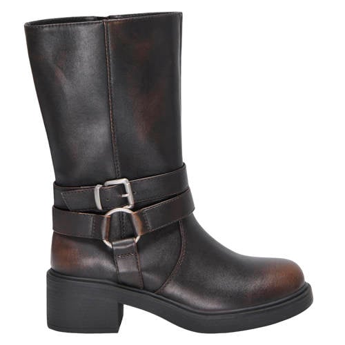 ONLY ONLBlossom imitatieleren bikerboots bruin