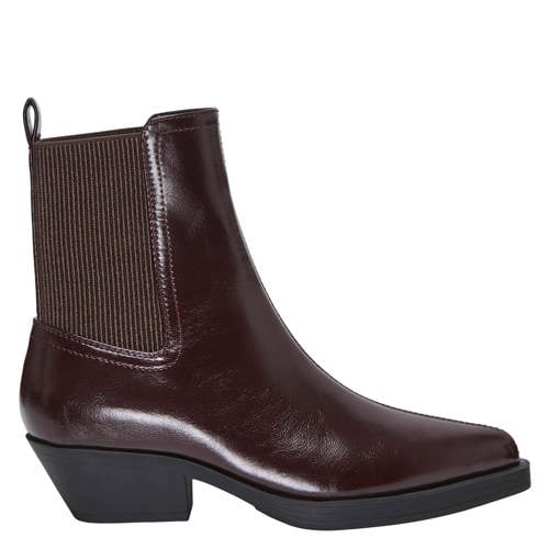 ONLY Onlbronco-9 western lakleren chelsea boots bordeaux