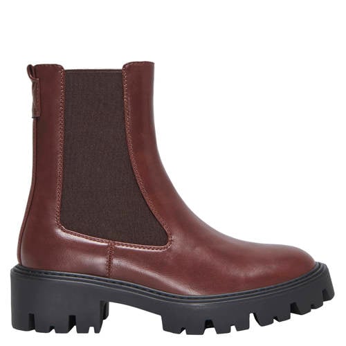 ONLY ONLBETTY chunky imitatieleren chelsea boots bruin