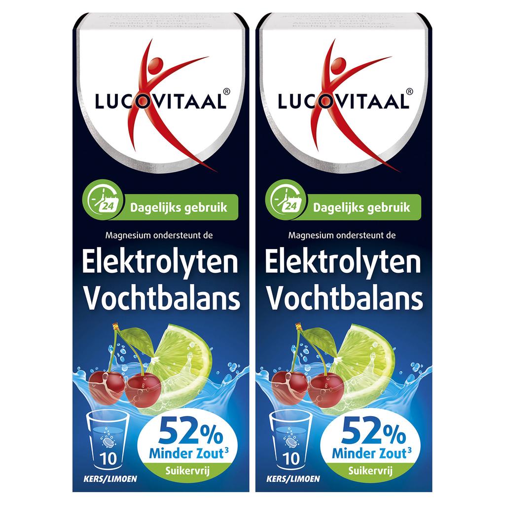 Lucovitaal duopack Elektrolyten Vochtbalans Dagelijks 10 bruistabletten