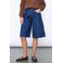 SisterS Point denim wide leg jort - donkerblauw