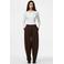 PIECES barrel casual broek - bruin