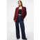 PIECES oversized blazer - donkerrood