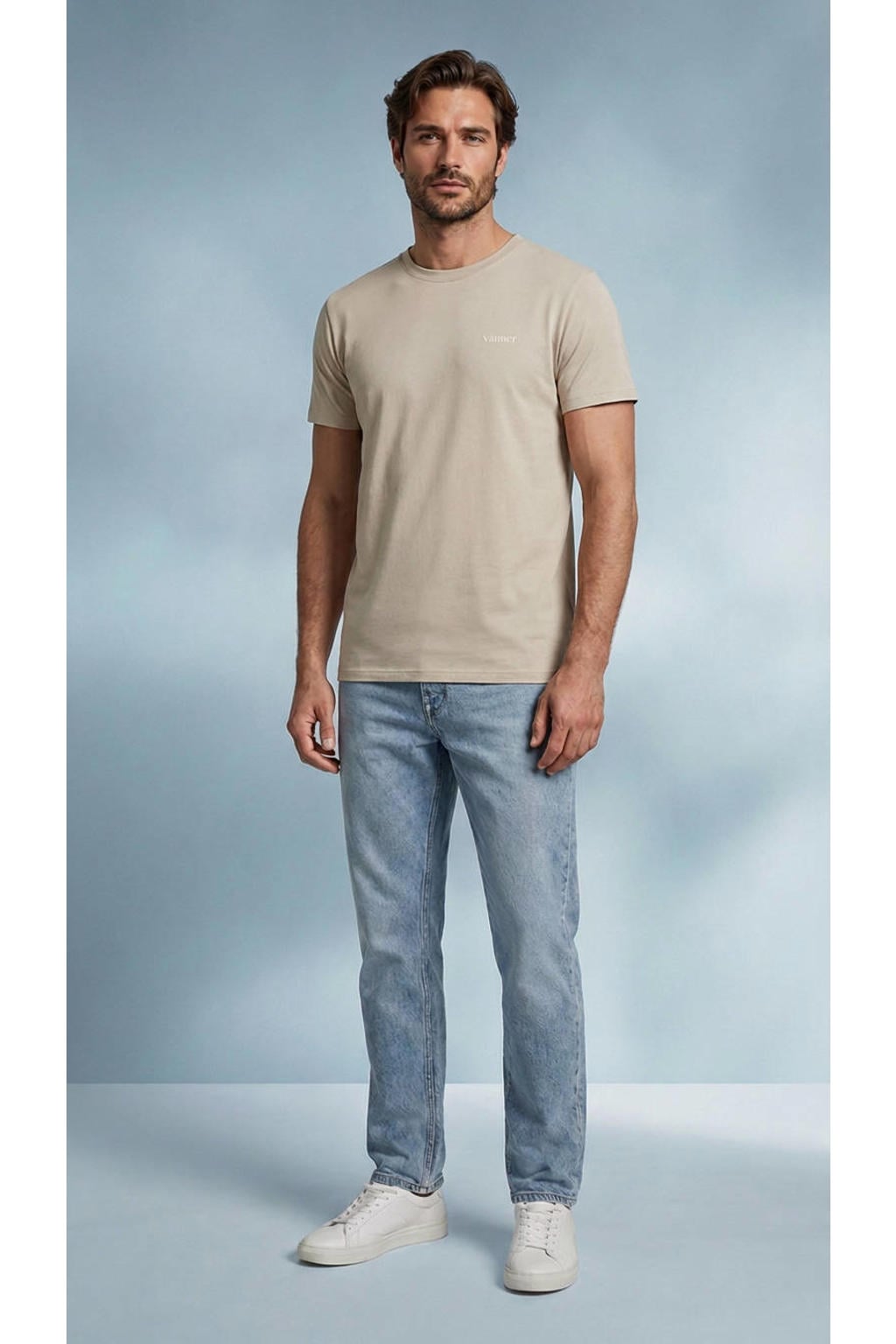 Vänner regular fit T-shirt met backprint - rainy day