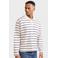 Redefined Rebel boxy gestreepte polo - ecru