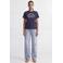 JJXX rechtvallend T-shirt met print - marineblauw