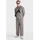 Redefined Rebel loose fit gestreept casual overhemd met linnen - donkergrijs