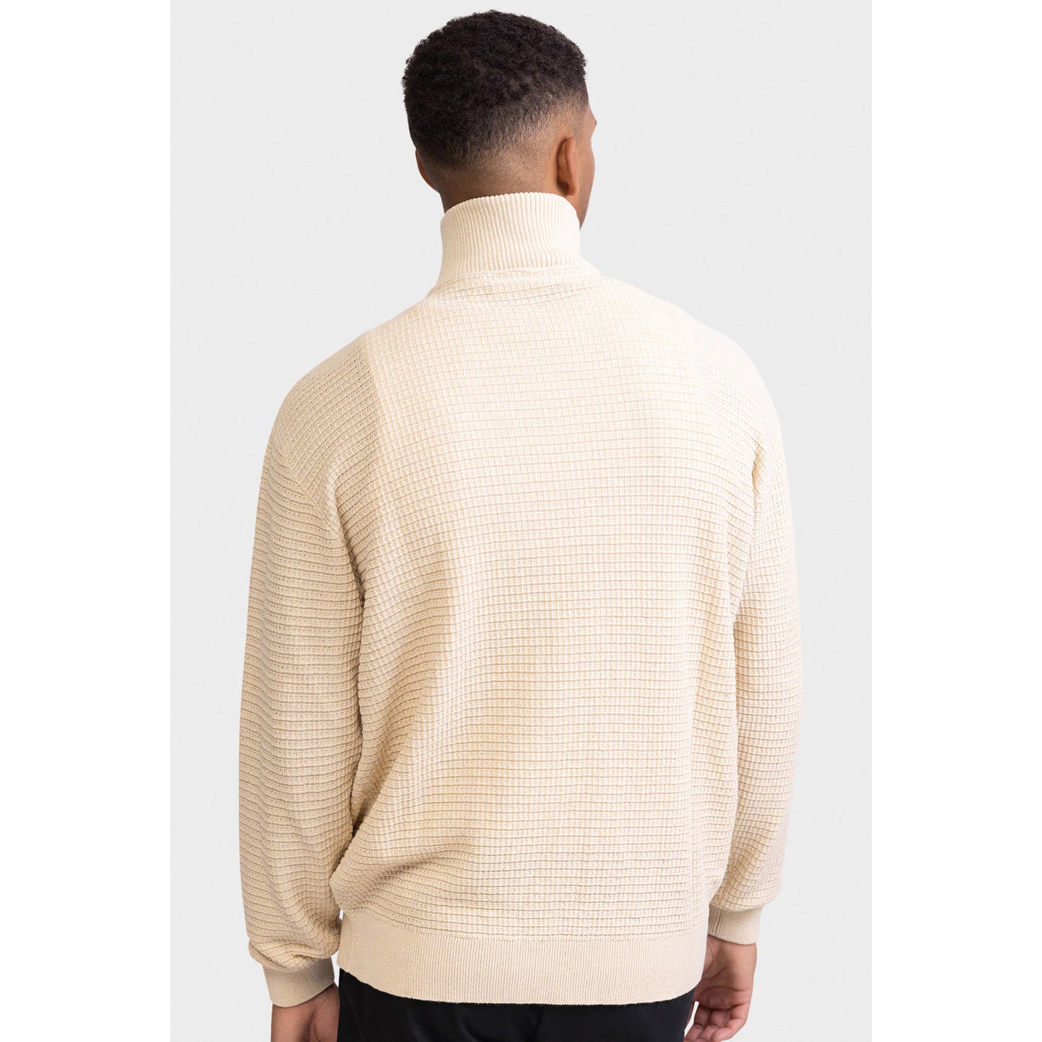 Redefined Rebel katoenen regular fit gebreide trui offwhite